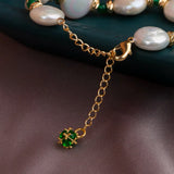 11-12mm Coin Baroque Freshwater Pearl Bracelet