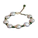 11-12mm Coin Baroque Freshwater Pearl Bracelet
