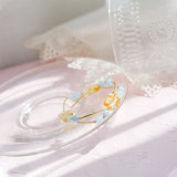Baroque Citrine and Aquamarine Bead Bracelet 14KGP