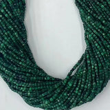Malachite Square Faceted Beads for Jewelry Making