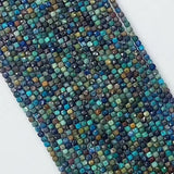 Natural Malachite Square Faceted Beads 2.5mmx2.5mm, 4mmx4mm, 3mmx3mm