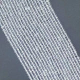Quartz Square Faceted Beads 2.5mmx2.5mm,4mmx4mm
