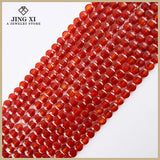Natural Style 8mm Gemstone Flat Round Faceted Beads for Jewelry Making