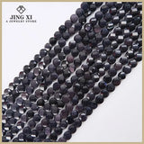 Natural Style 8mm Gemstone Flat Round Faceted Beads for Jewelry Making