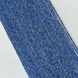 Natural 2mm 3mm 4mm Kyanite Round Faceted Beads for Jewelry Making