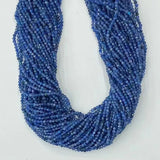 Natural 2mm 3mm 4mm Kyanite Round Faceted Beads for Jewelry Making