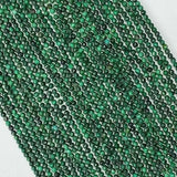 Malachite Faceted Round Beads 2mm-4mm for Jewelry Making