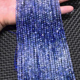 Natural 2mm 3mm 4mm Rondelle Faceted Beads for Jewelry Making
