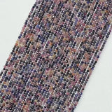 Natural 2mm 3mm 4mm Ruby & Sapphire Round Faceted Beads for Jewelry Making