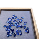Natural Oval Egg Faceted Sapphire for Ring Making