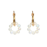 3.5-4mm Freshwater Pearl 14KGP Earrings