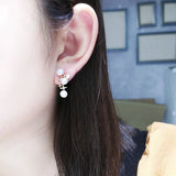 3-6mm Bun Freshwater Pearl Earrings