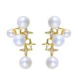 3-6mm Bun Freshwater Pearl Earrings