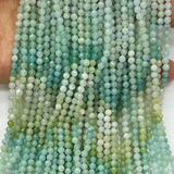 Natural Multicolor Amazonite Round Faceted Beads 3mm 4mm 6mm