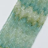 Natural Multicolor Amazonite Round Faceted Beads 3mm 4mm 6mm
