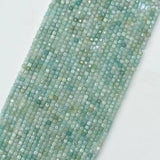 3mmx3mm Amazonite Square Faceted Beads for Jewelry Making