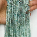 3mmx3mm Amazonite Square Faceted Beads for Jewelry Making