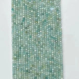 3mmx3mm Amazonite Square Faceted Beads for Jewelry Making