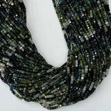 3mm Tourmaline Square Faceted Beads for Jewelry Making