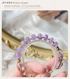 Natural Amethyst and Ametrine 14kgp Bracelet