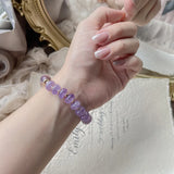 Natural Amethyst and Ametrine 14kgp Bracelet