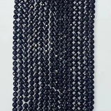 Faceted Agate Beads 4mm 6mm Round Flat for Jewelry Making