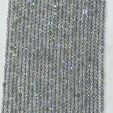 Labradorite Beads 4mm 6mm Round Flat Faceted for Jewelry Making