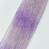4mm Purple Chalcedony Faceted Beads for Jewelry Making