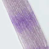 4mm Purple Chalcedony Faceted Beads for Jewelry Making