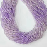 4mm Purple Chalcedony Faceted Beads for Jewelry Making