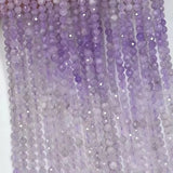 4mm Purple Chalcedony Faceted Beads for Jewelry Making