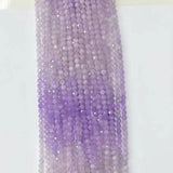 4mm Purple Chalcedony Faceted Beads for Jewelry Making