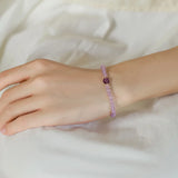 Purple Jade and Amethyst Bracelet with 14kgp Accessories