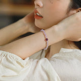 Purple Jade and Amethyst Bracelet with 14kgp Accessories