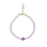 Purple Jade and Amethyst Bracelet with 14kgp Accessories
