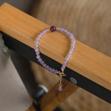 Purple Jade and Amethyst Bracelet with 14kgp Accessories
