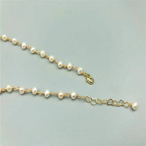 4mm Freshwater Pearl Necklace 14KGP Accessories