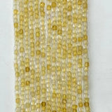 Citrine Faceted Beads 4mmX4mm for Jewelry Making