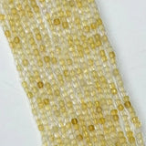 Citrine Faceted Beads 4mmX4mm for Jewelry Making