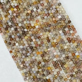 4mmx4mm Persia Agate Square Faceted Beads for Jewelry Making
