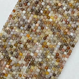 4mmx4mm Persia Agate Square Faceted Beads for Jewelry Making