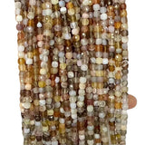 4mmx4mm Persia Agate Square Faceted Beads for Jewelry Making