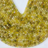 4mm Golden Opal Square Faceted Beads for Jewelry Making