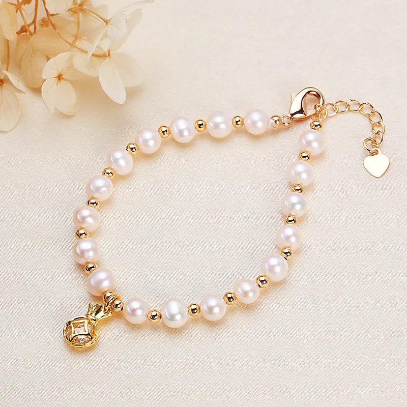 5.5-6mm Multicolor Freshwater Pearl Bracelet