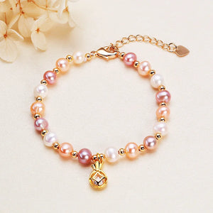 5.5-6mm Multicolor Freshwater Pearl Bracelet