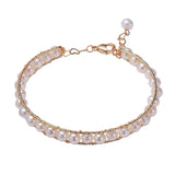 5.5-6mm Freshwater Pearl Bracelet 18KGP