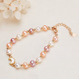 Multicolor Freshwater Pearl Bracelet 18KGP Accessories
