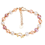 Multicolor Freshwater Pearl Bracelet 18KGP Accessories