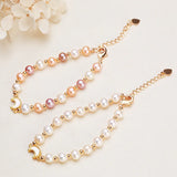 Multicolor Freshwater Pearl Bracelet 18KGP Accessories