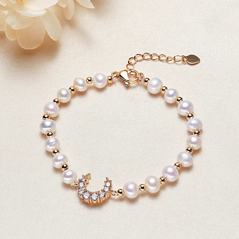 5-6mm Multicolor Freshwater Pearl Bracelet